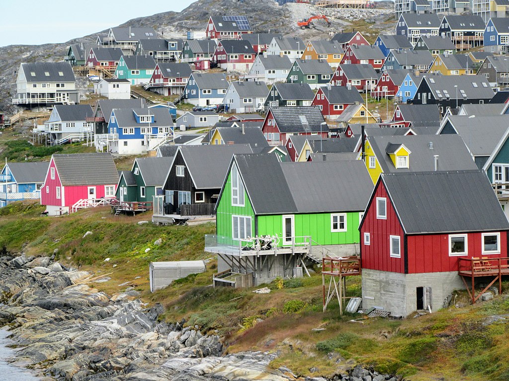 Case colorate di Nuuk, in Groenlandia. Foto: amanderson2, Creative Commons 2.0